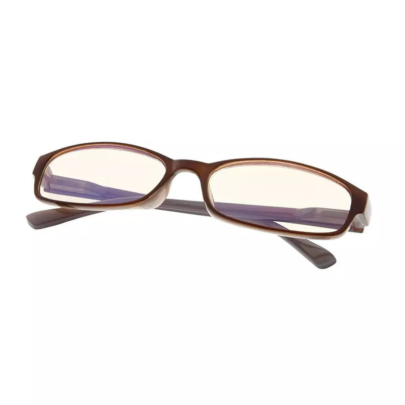eyekeeper.com Narrow Lens Blue Light Blocking Reading Glasses 4-CG908K Eyeglasses White Smoke Brown / without magnification,Brown / +0.50,Brown / +0.75,Brown / +1.00,Brown / +1.25,Brown / +1.50,Brown / +1.75,Brown / +2.00,Brown / +2.25,Brown / +2.50,Brown / +2.75,Brown / +3.00,Brown / +3.50,Brown / +4.00