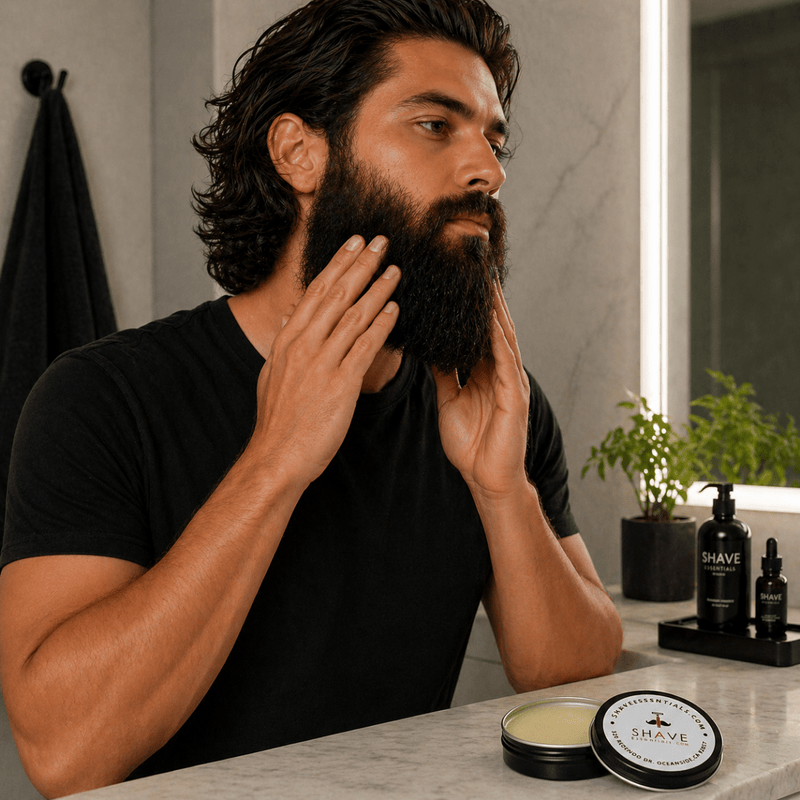 Shave Essentials Natural Beard Balm Beard Balm Black