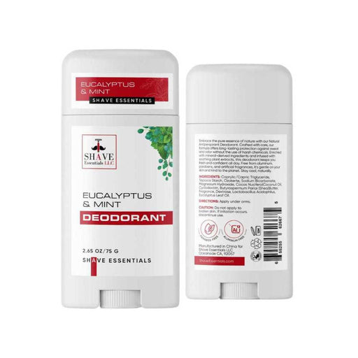 Shave Essentials Natural Deodorant / Antiperspirant Deodorants & Antiperspirants Light Gray Eucalyptus & Mint