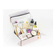 Lizush Spa Gift Box, Natural Lavender Bath & Body Relaxing Package for Friend Lavender Gifts White Smoke No