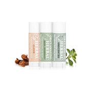 Ora's Amazing Herbal Natural Lip Balm 3 Pack, Clove, Basil Rosemary, Unscented Light Gray