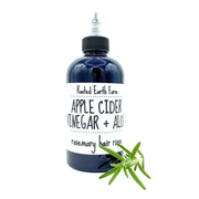 Rooted Earth Farm + Apothecary Herbal Aloe Vinegar Hair Rinse Hair + Nail Care White Smoke Rosemary