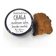 Rooted Earth Farm + Apothecary Chaga Salve Herbal Salves + Balms Lavender Unscented,Lavender