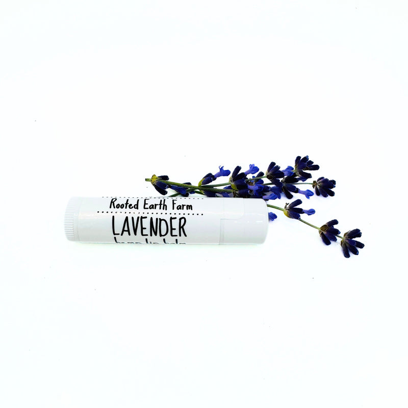 Rooted Earth Farm + Apothecary Natural Lip Balm Lip Balms + Tints White Smoke lavender