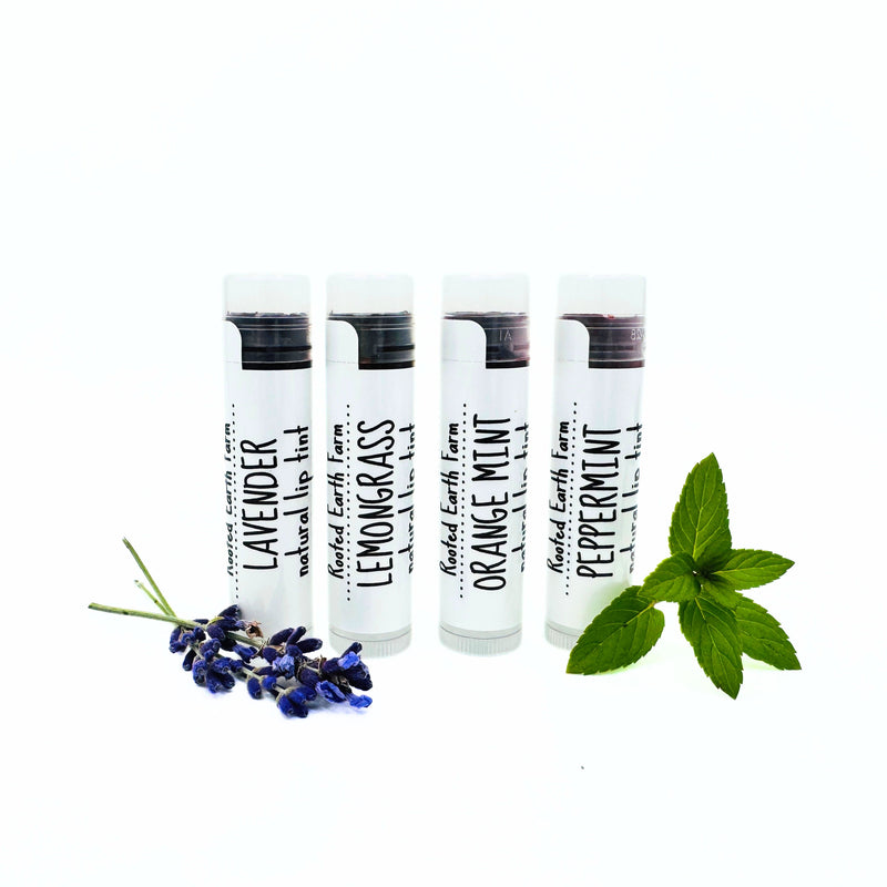 Rooted Earth Farm + Apothecary Botanical Lip Tint Lip Balms + Tints White Smoke lemongrass,3 lemongrass