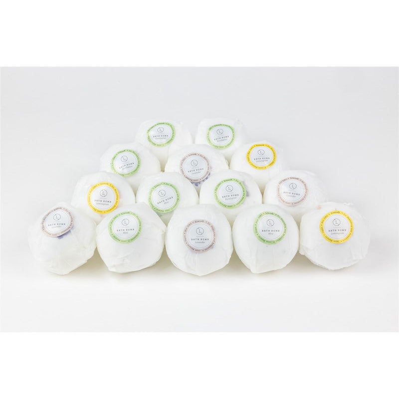 Lizush Bath Bombs Gift Box, Set of 14 Big 100% Natural Relaxing Bath Bombs BATH BOMBS Lavender No,Yes