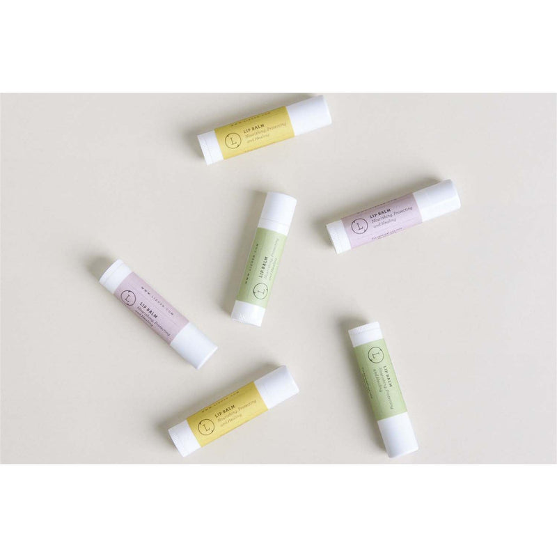Lizush Lip Balm, Set of 3 Natural Unscented Lip Balms LIP BALMS Light Gray