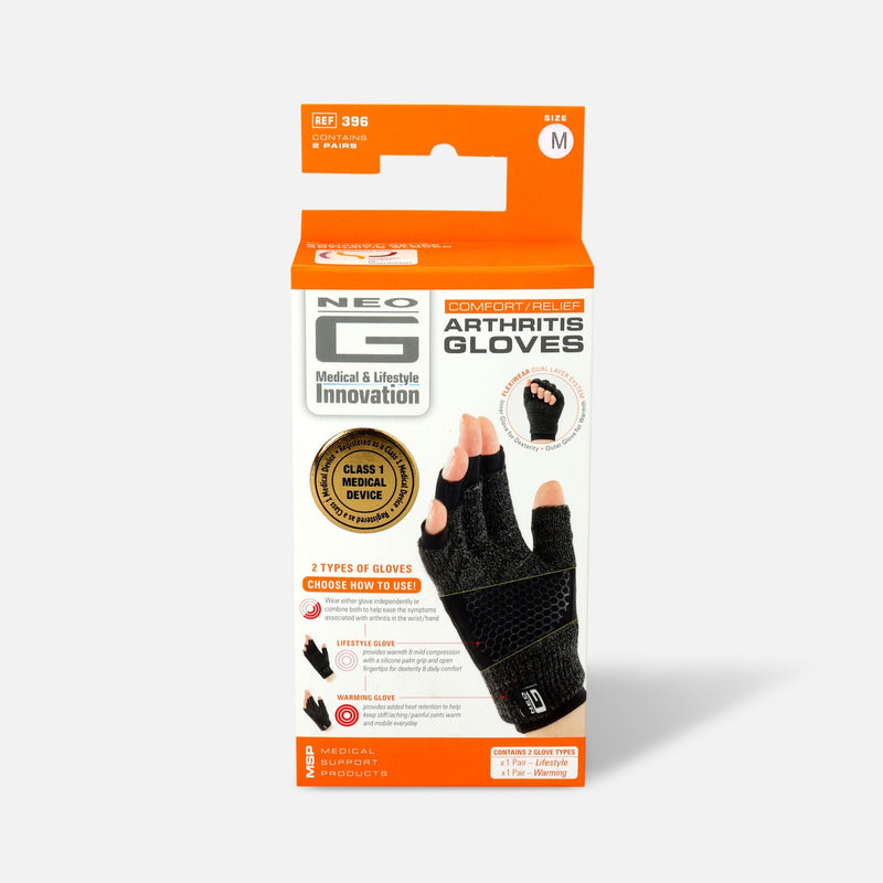 Neo G Neo G Comfort Relief Arthritis Compression Gloves Size: Medium (1 Pair) Supports & Braces White Smoke