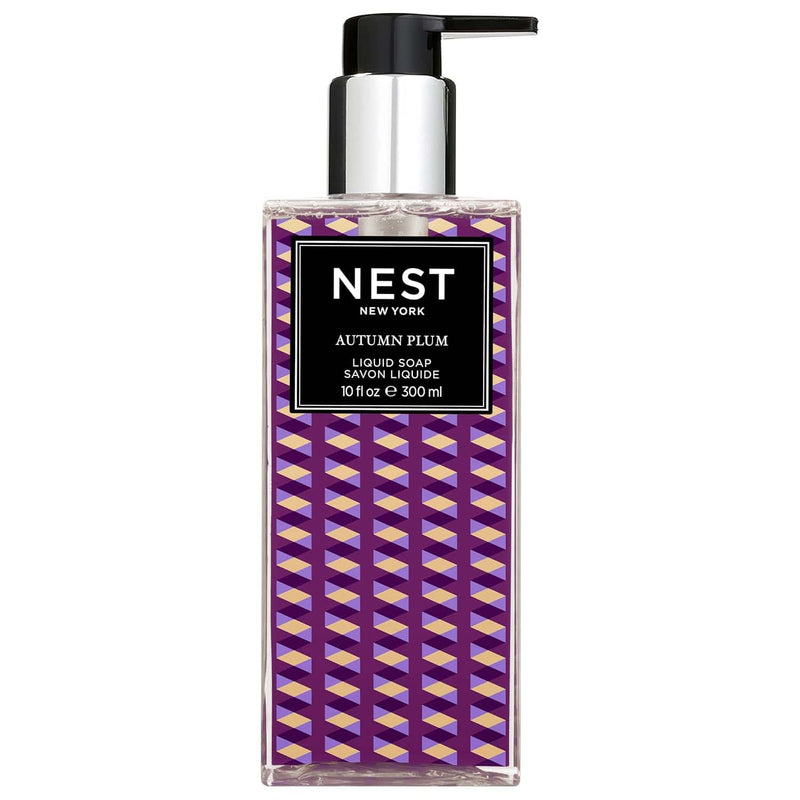 Nava Beauty Nest New York Autumn Plum Liquid Soap 10 OZ White Smoke
