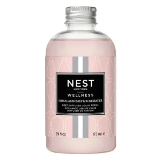 Nava Beauty Nest New York Himalayan Salt & Rosewater Reed Diffuser Liquid Refill 5.9 Oz Fragrance White Smoke