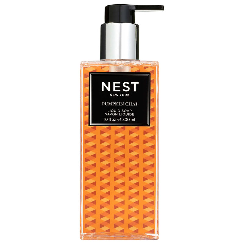 Nava Beauty Nest New York Pumpkin Chai Liquid Soap 10 OZ White Smoke