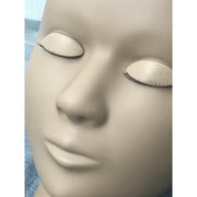 VIP Extensions Eyelash Practice Mannequin with 3 Sets of Removable Eyes Salon Supplies Gray 1,2