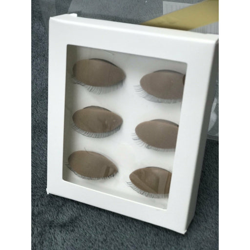 VIP Extensions Eyelash Practice Mannequin with 3 Sets of Removable Eyes Salon Supplies Lavender 1,2