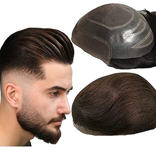 VIP Extensions VIP Extensions FPM Men's Toupee, 100% Human Hair Wig White Smoke 1