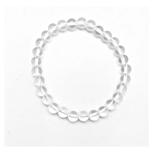 ZAQ Skin & Body Clear Quartz Bracelet - Enhance stone White Smoke 6mm,8mm,10mm