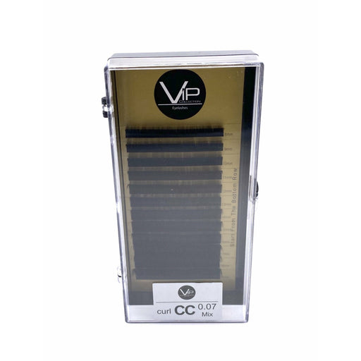 VIP Extensions VIP Faux Mink Lash Extension 12 Lines CC Curl Mix 0.07 mm Eyelash Extensions White Smoke 07CCMIX8-19,07CCMIX14-25