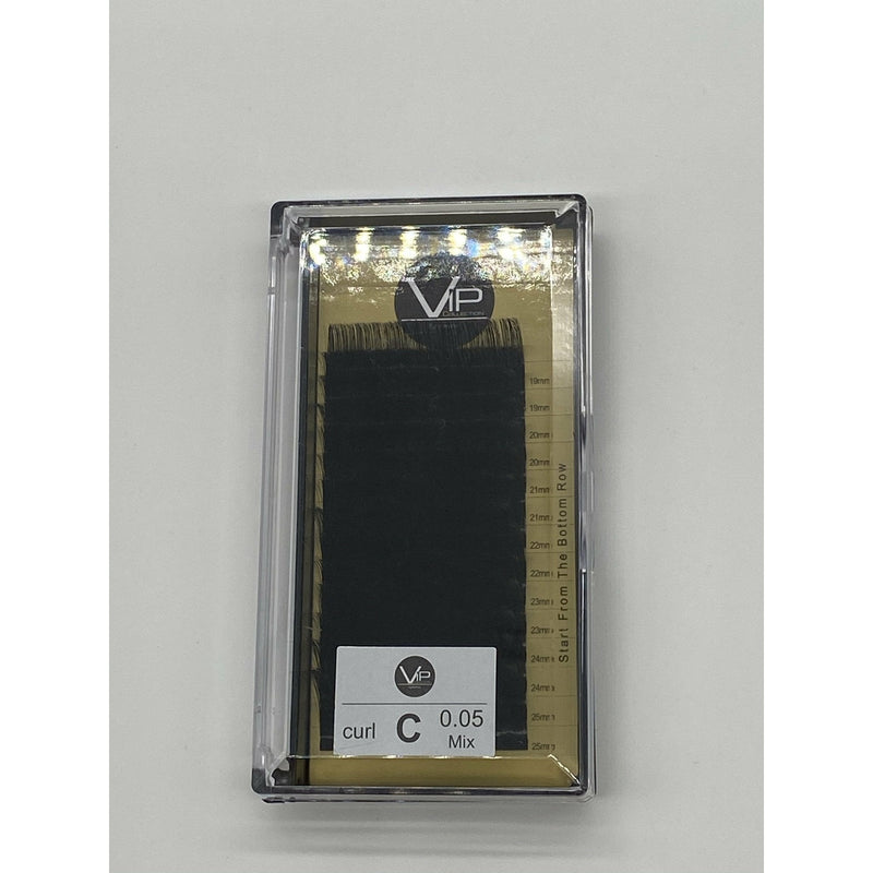 VIP Extensions VIP Faux Mink XL, 14 Lines 19-25mm, 2 Lines Per Size Eyelash Extensions Gray 0.07 / D,0.07 / CC,0.07 / C,0.07 / DD,0.05 / D,0.05 / CC,0.05 / C,0.05 / DD