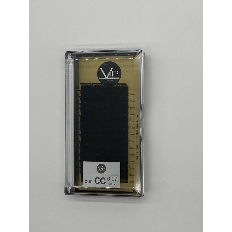VIP Extensions VIP Faux Mink XL, 14 Lines 19-25mm, 2 Lines Per Size Eyelash Extensions Gray 0.07 / CC