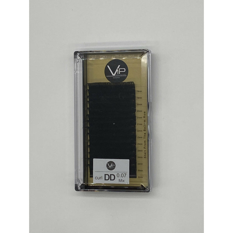 VIP Extensions VIP Faux Mink XL, 14 Lines 19-25mm, 2 Lines Per Size Eyelash Extensions Gray 0.07 / DD