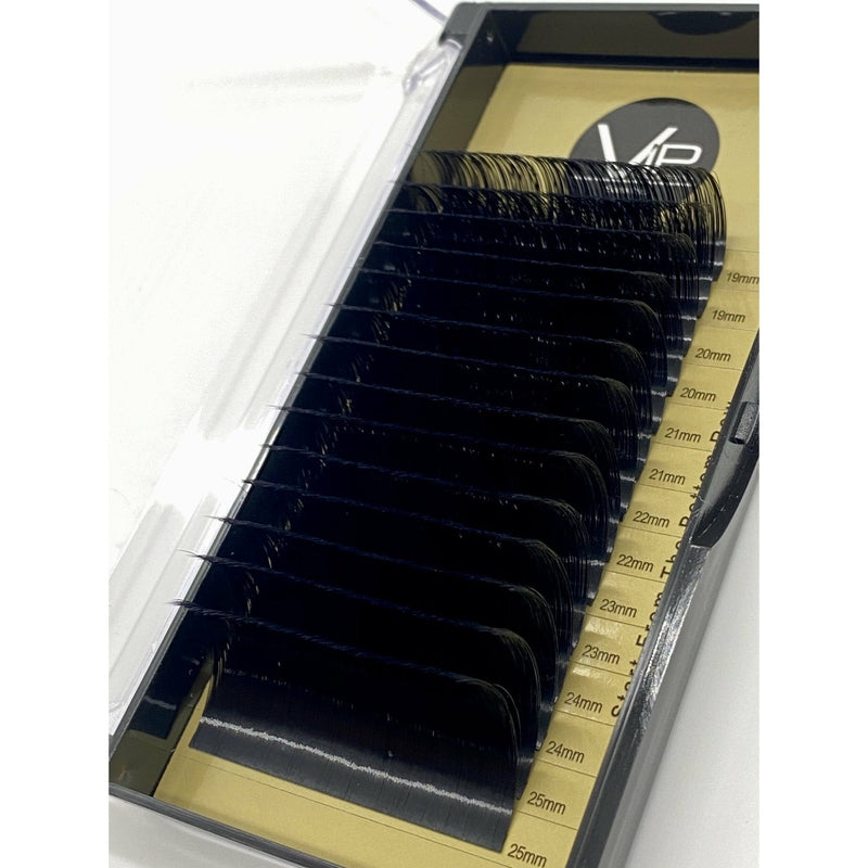 VIP Extensions VIP Faux Mink XL, 14 Lines 19-25mm, 2 Lines Per Size Eyelash Extensions Black 0.07 / D,0.07 / CC,0.07 / C,0.07 / DD,0.05 / D,0.05 / CC,0.05 / C,0.05 / DD