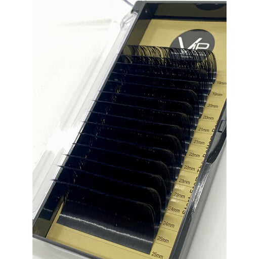 VIP Extensions VIP Faux Mink XL, 14 Lines 19-25mm, 2 Lines Per Size Eyelash Extensions Black 0.07 / D,0.07 / CC,0.07 / C,0.07 / DD,0.05 / D,0.05 / CC,0.05 / C,0.05 / DD