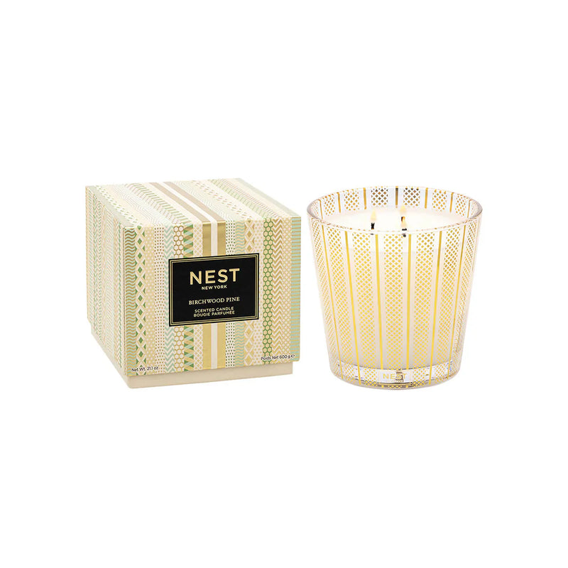 Nava Beauty Nest New York Birchwood Pine Candle White Smoke 21oz