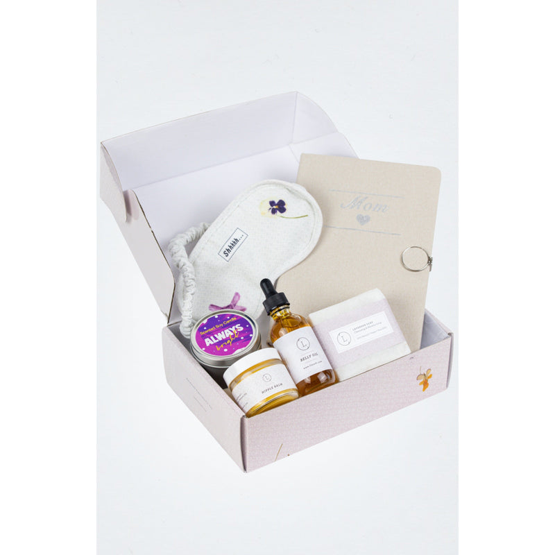 Lizush Pregnancy Gift Box, New Mom, Mom to be Gift Set Gift set for new mom Lavender No,Yes