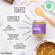 Ora's Amazing Herbal Newborn Salve, Calendula Ointment For Babies Lavender Jar 4oz,Jar 1oz,1 oz & 4 oz