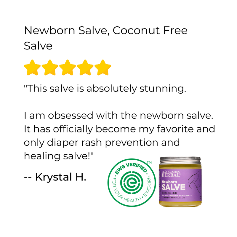Ora's Amazing Herbal Newborn Salve, Calendula Ointment For Babies White Smoke Jar 4oz,Jar 1oz,1 oz & 4 oz