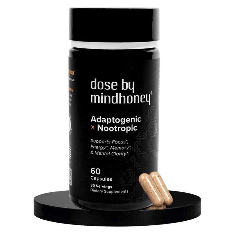 Mindhoney® Dose by Mindhoney® Supplements Gray 1 Month Serving,2 Month Serving,3 Month Serving,6 Month Serving