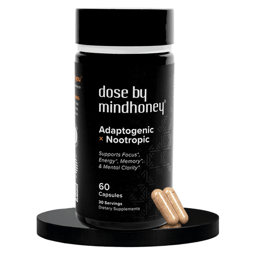 Mindhoney® Dose by Mindhoney® Supplements Gray 1 Month Serving,2 Month Serving,3 Month Serving,6 Month Serving