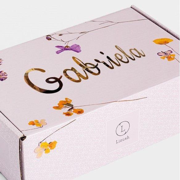 Lizush 11 Bath Bombs Gift Box +  one Free Bomb to make 12 !! BATH BOMBS & SHOWER STEAMERS Light Gray Name on the box