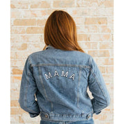 Sunflower Motherhood Blue Denim Mama Jacket Clothing Light Gray Small,Medium,Large,Extra Large