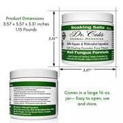 COLEHERBALS LLC 13 - Dr. Cole's Organic Nail Fungus Salts Formula Herbal White Smoke