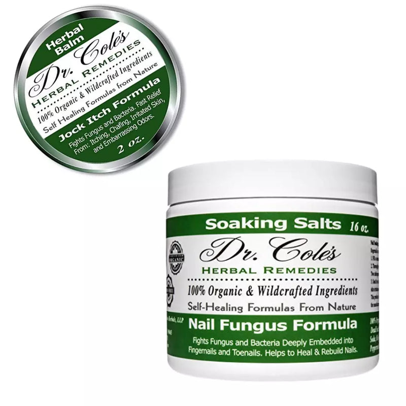 COLEHERBALS LLC 13 - Dr. Cole's Organic Nail Fungus Salts Formula Herbal White Smoke