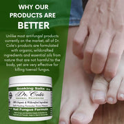 COLEHERBALS LLC 13 - Dr. Cole's Organic Nail Fungus Salts Formula Herbal Dark Gray