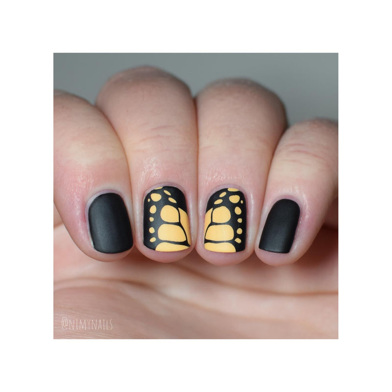 UberChic Beauty Butterflies Stamping Plate Rosy Brown