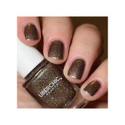 UberChic Beauty Celtic Queen - Holographic Polish Regular Polish Dark Olive Green