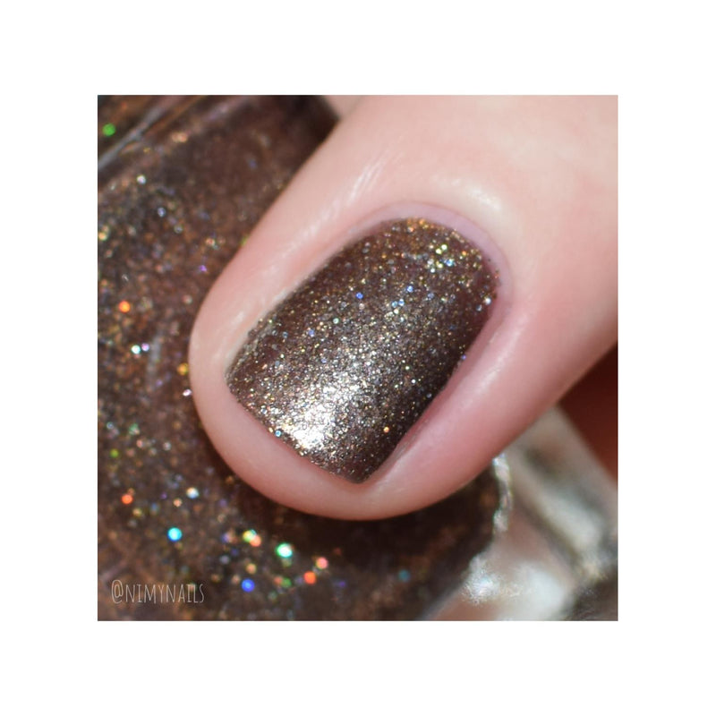 UberChic Beauty Celtic Queen - Holographic Polish Regular Polish Dark Olive Green