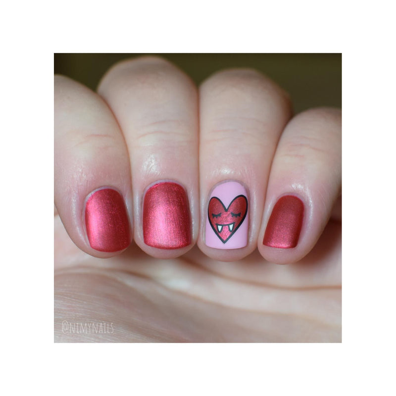 UberChic Beauty Halloween-09 Stamping Plate Rosy Brown