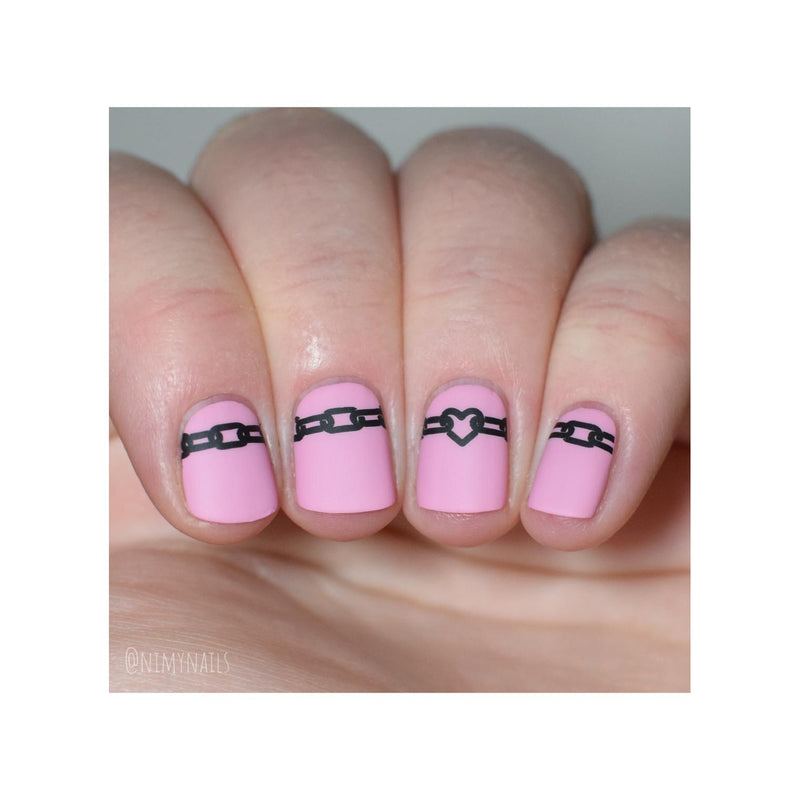 UberChic Beauty Light It Up Stamping Plate Rosy Brown