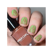 UberChic Beauty Modern Mountainscapes Stamping Plate Rosy Brown