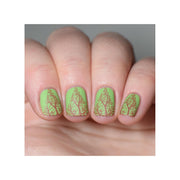 UberChic Beauty Modern Mountainscapes Stamping Plate Rosy Brown