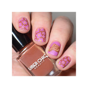 UberChic Beauty Nice & Negative-02 Stamping Plate Rosy Brown