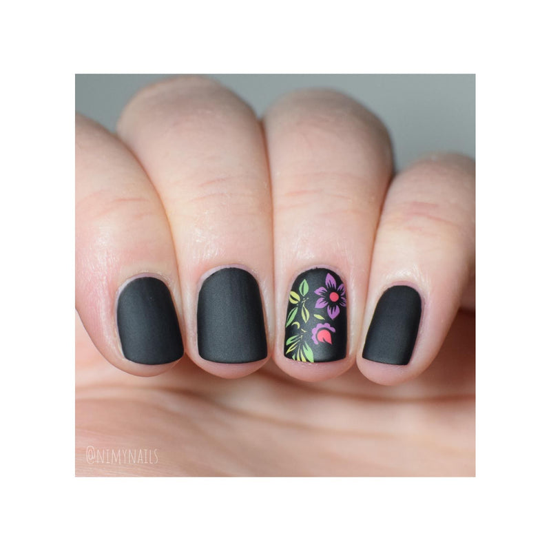 UberChic Beauty Nice & Negative-02 Stamping Plate Rosy Brown