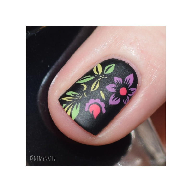 UberChic Beauty Nice & Negative-02 Stamping Plate Gray