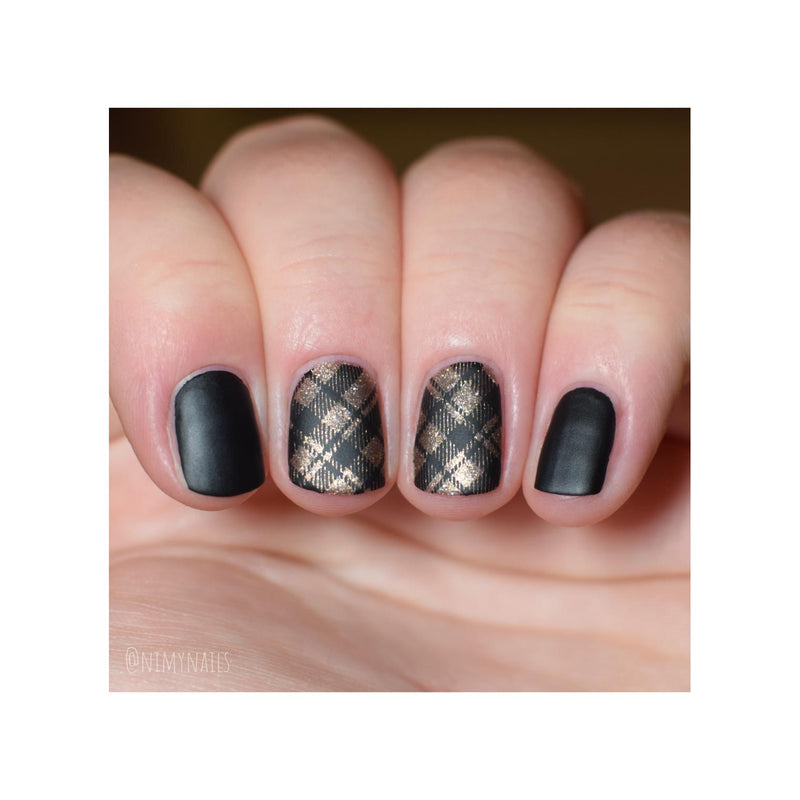 UberChic Beauty Pretty In Plaid-04 Stamping Plate Rosy Brown