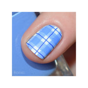 UberChic Beauty Pretty In Plaid-04 Stamping Plate Cornflower Blue