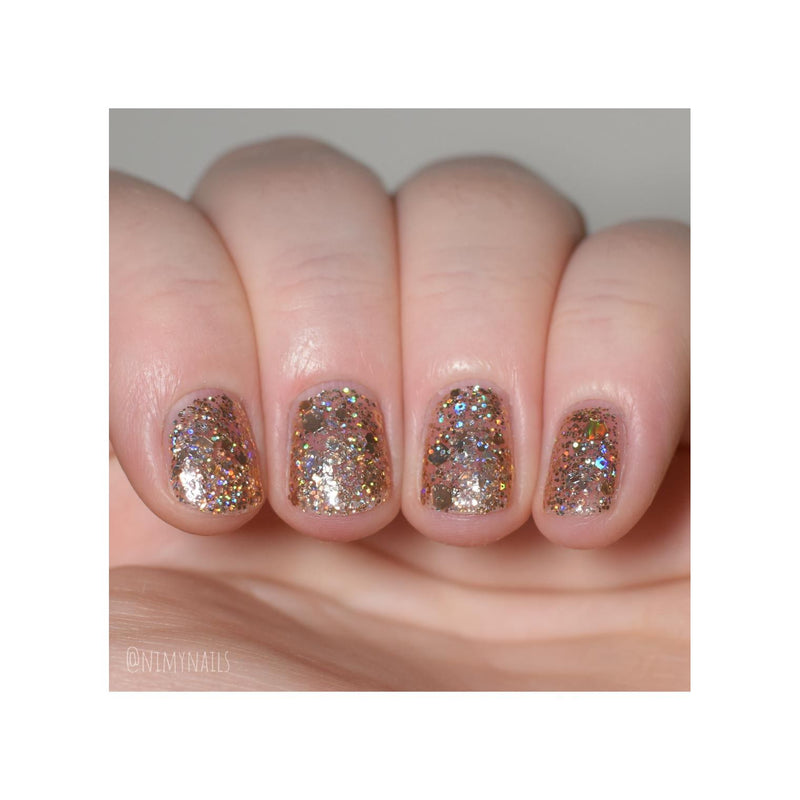 UberChic Beauty 24K Chic - Holographic Polish Regular Polish Rosy Brown