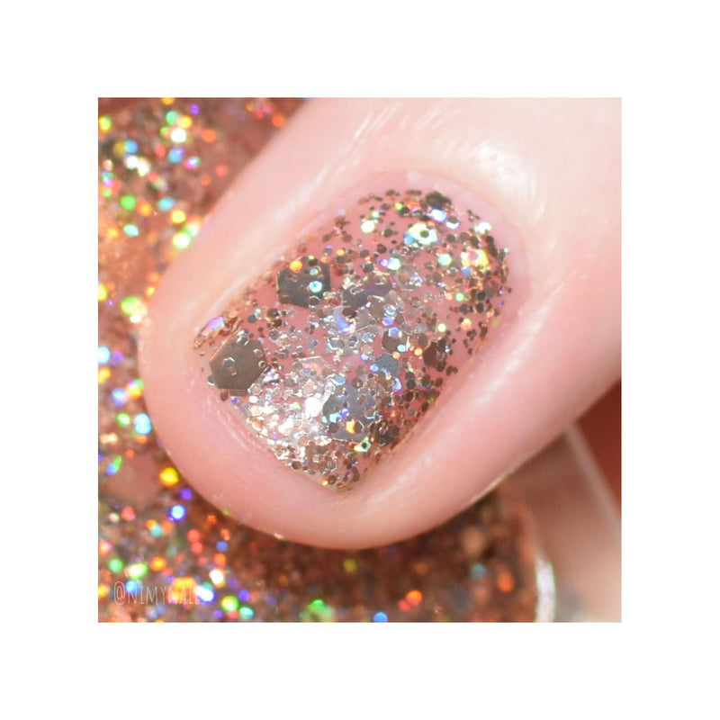 UberChic Beauty 24K Chic - Holographic Polish Regular Polish Tan